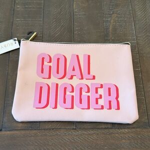 Pink 'Goal Digger' Cosmetic Pouch